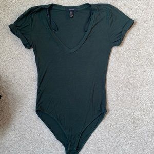Forever 21 Dark Green Onesie Tee Shirt